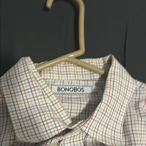 Checkered Casual Button Down Shirt with Stripes. Very nice fitting